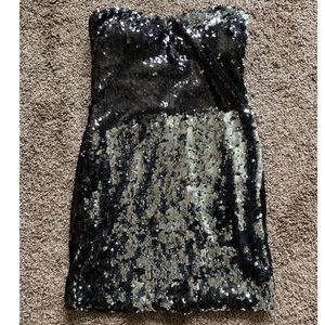 Fredrick’s of Hollywood Black Sequin Mini Dress